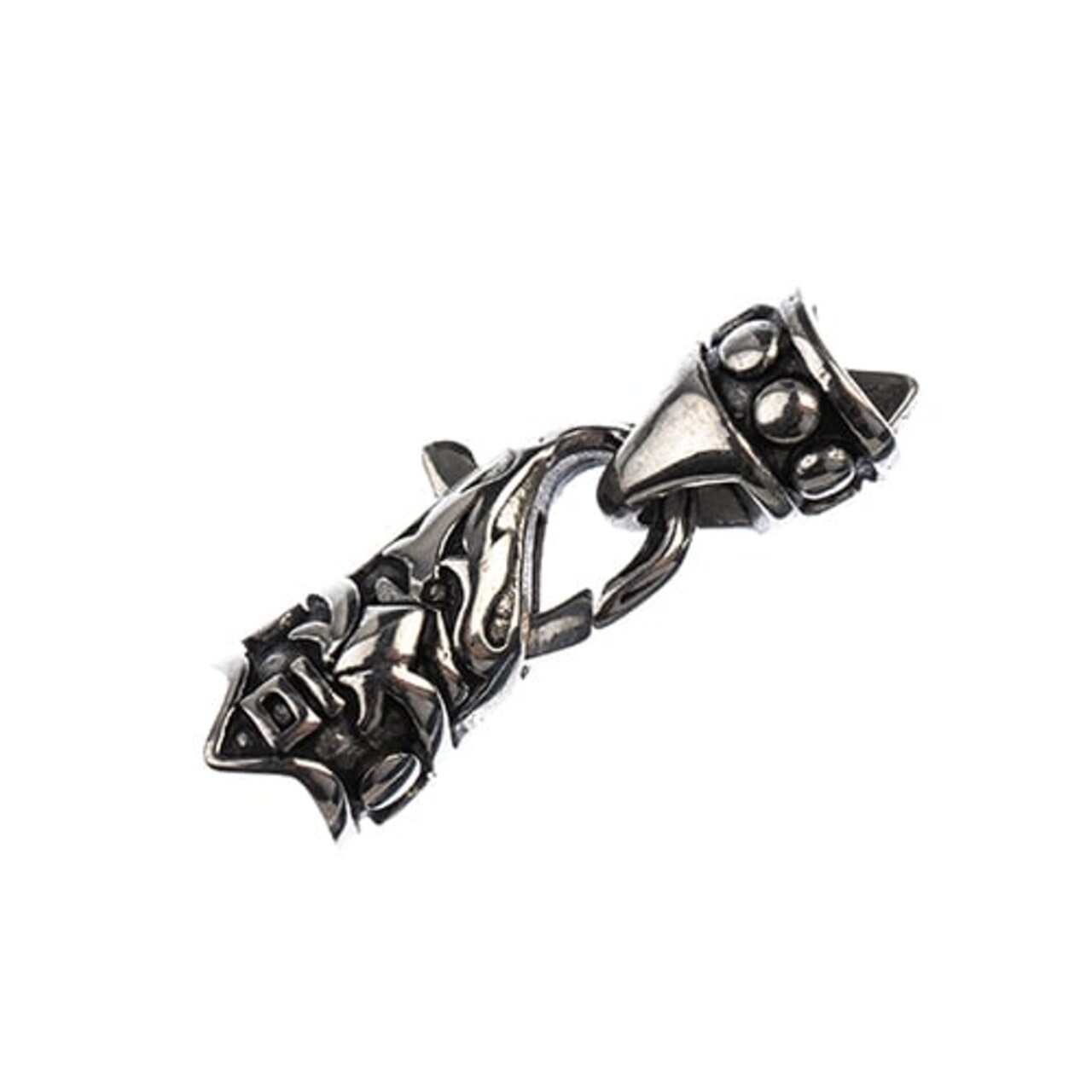 John Bead Antique Silver Style Animals Head Stainless Steel Clasps